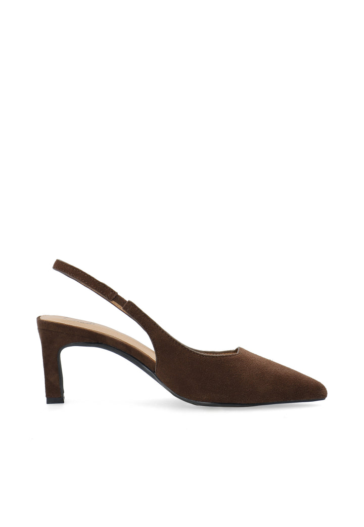 CASHOTT CASHELENA SLINGBACK - Suede *Slingback Dark Brown