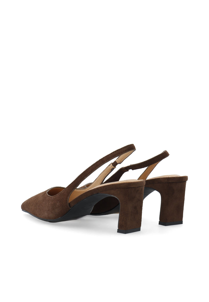 CASHOTT CASHELENA SLINGBACK - Suede *Slingback Dark Brown