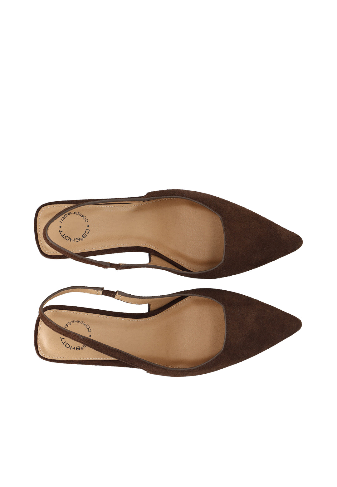 CASHOTT CASHELENA SLINGBACK - Suede *Slingback Dark Brown
