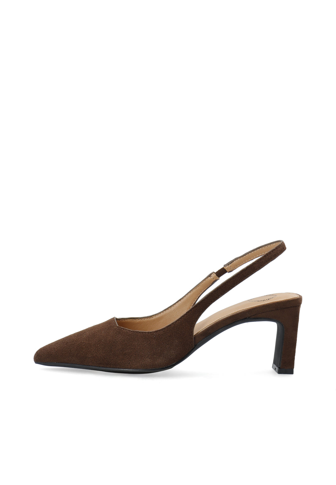 CASHOTT CASHELENA SLINGBACK - Suede *Slingback Dark Brown