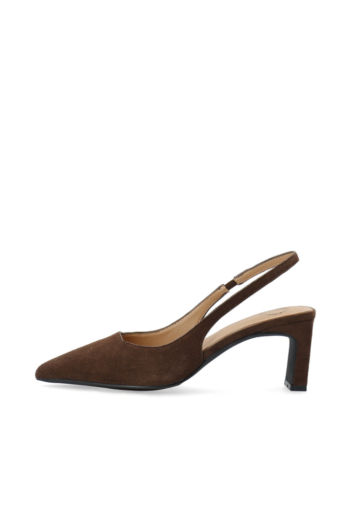 CASHOTT CASHELENA SLINGBACK - Suede *Slingback Dark Brown