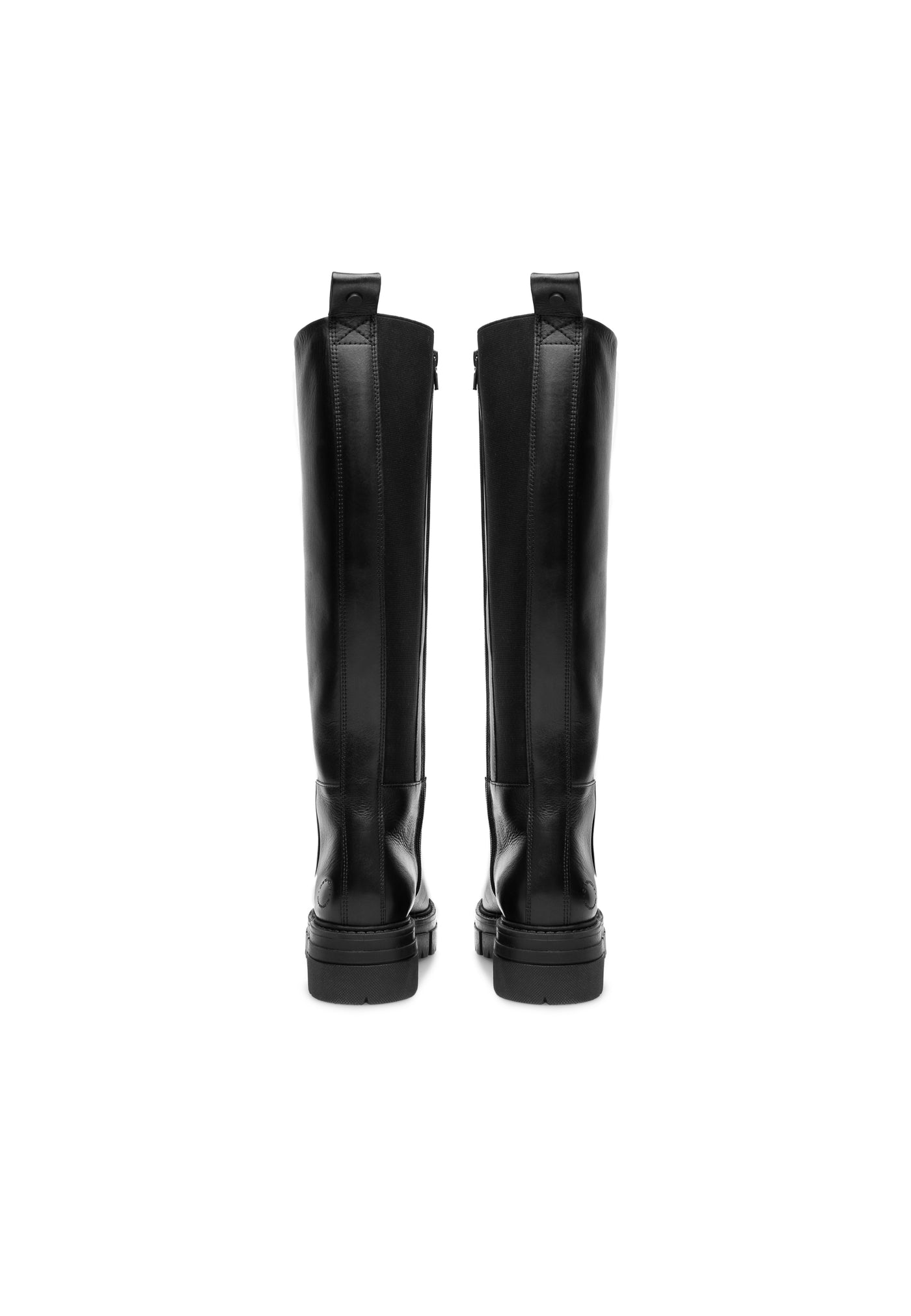 CASHOTT CASJIDA Tall Boot Leather Vegetable Tanned Knee-high Black