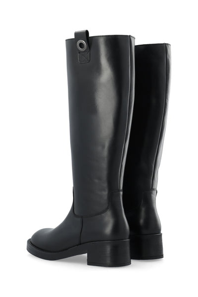 CASHOTT CASJOSEFINE Tall Boot Leather Knee-high Black