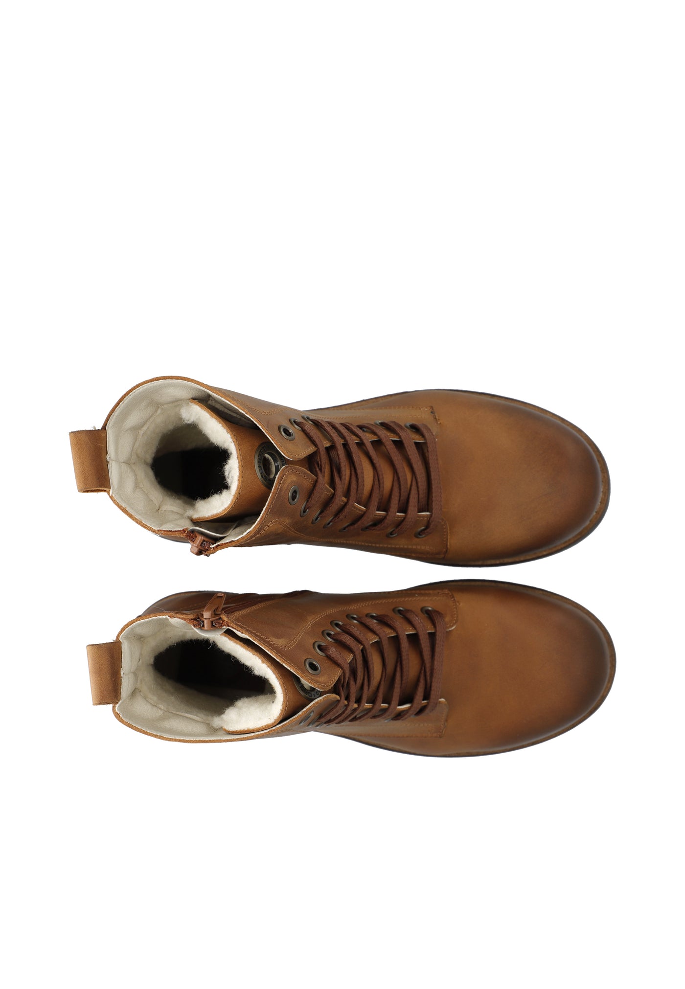 CASHOTT CASKARLA Lace Boot WR Warm Lining Oil Nubuck Lace Up Bison