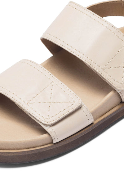 CASHOTT CASKIMMI Velcro Sandal Leather Velcro Beige