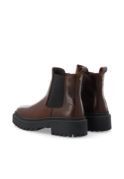 CASHOTT CASLEA Chelsea Boot W. Inside Zip Pull Up Leather Chelsea Coffee