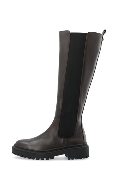 CASHOTT CASLEA Tall Boot Leather Knee-high Coffee