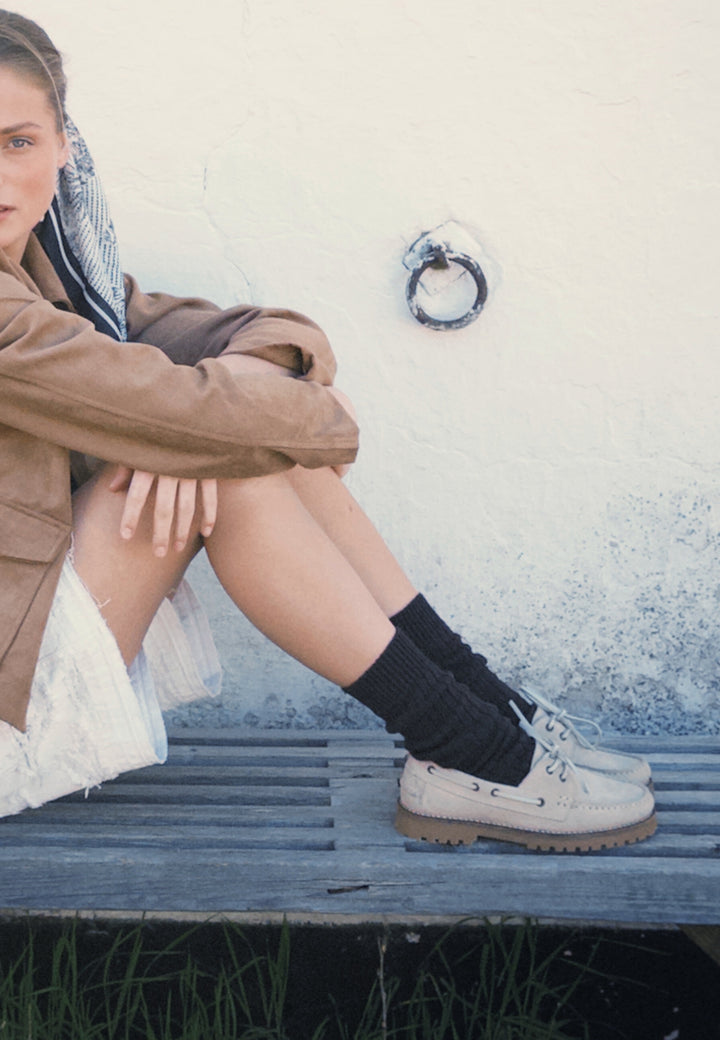CASHOTT CASLENA BOAT SHOE *Boat Beige