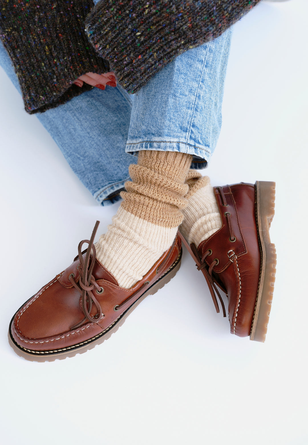 CASHOTT CASLENA BOAT SHOE *Boat Dark Brown