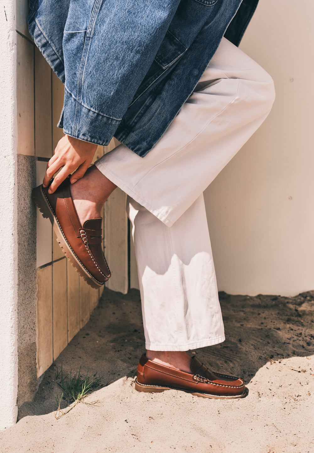 CASHOTT CASLENA LOAFER *Loafers Cognac