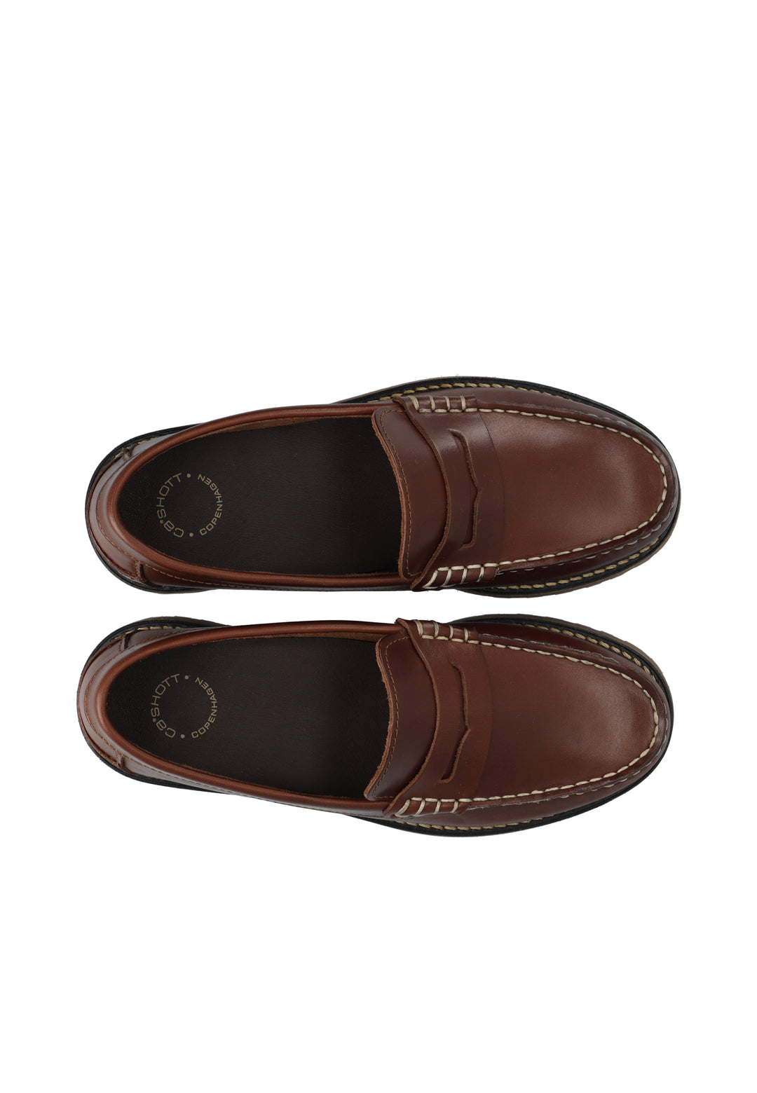 CASHOTT CASLENA LOAFER *Loafers Cognac