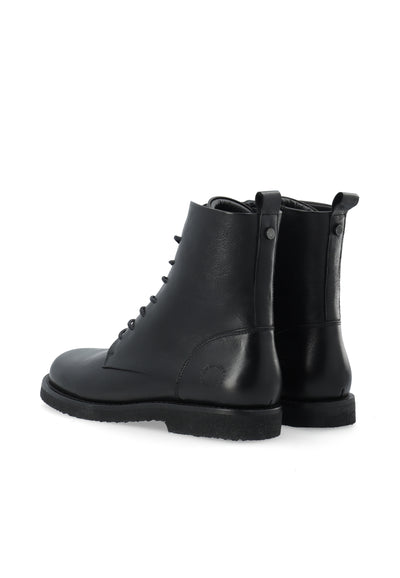 CASHOTT CASLIZA ASSYMETRIC LACE UP BOOT Lace Up Black/Black