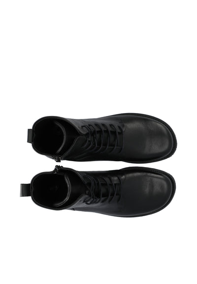 CASHOTT CASLIZA ASSYMETRIC LACE UP BOOT Lace Up Black/Black