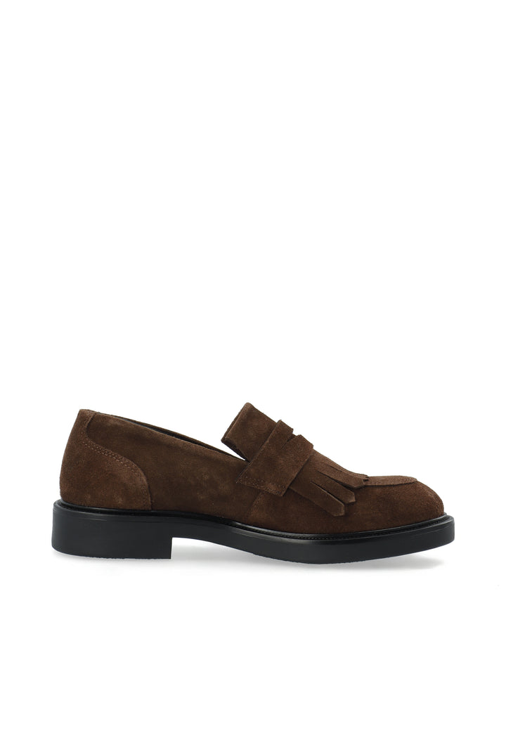 CASHOTT CASLOLA FRINGE LOAFER - Suede *Loafers Dark Brown