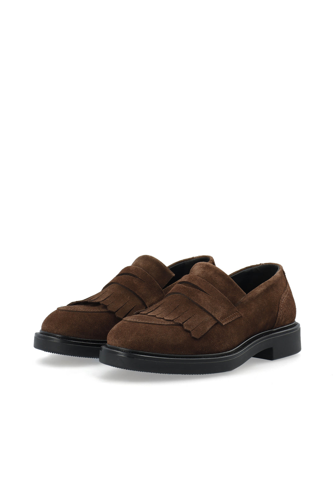 CASHOTT CASLOLA FRINGE LOAFER - Suede *Loafers Dark Brown