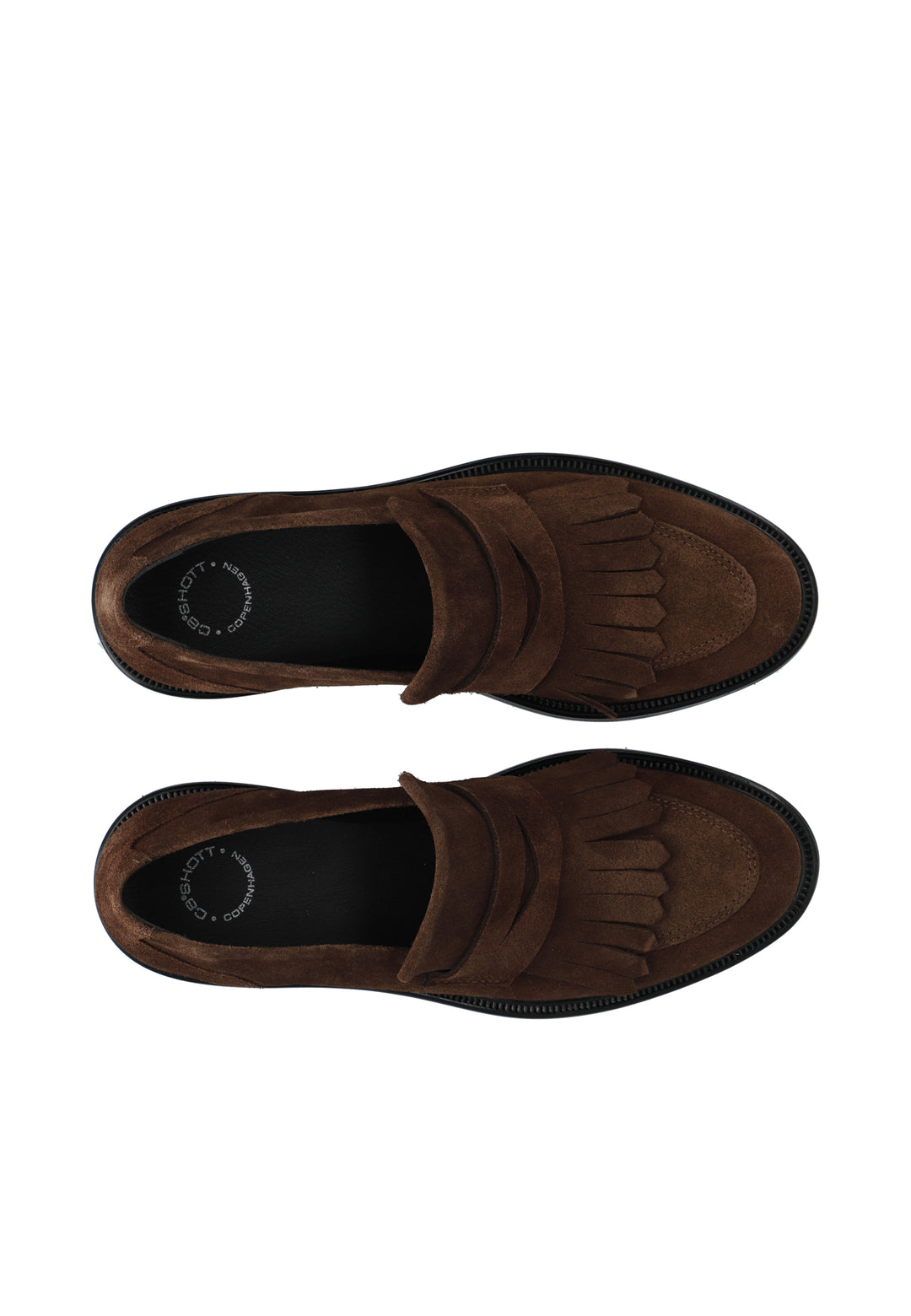 CASHOTT CASLOLA FRINGE LOAFER - Suede *Loafers Dark Brown