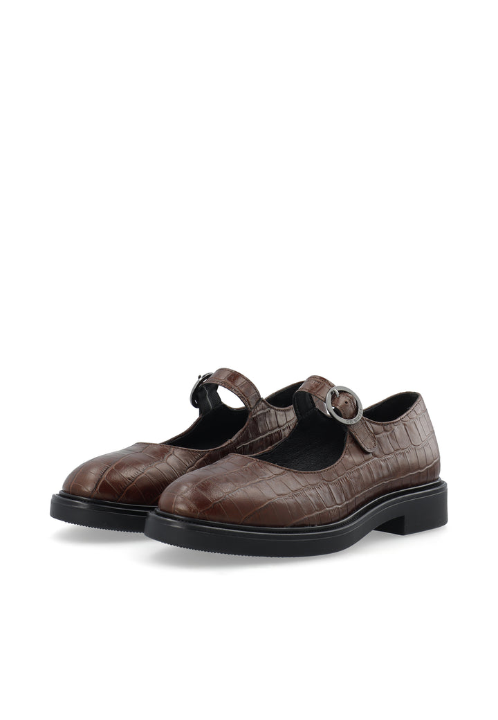 CASHOTT CASLOLA MARY JANE *Mary Jane Dark Brown Croco