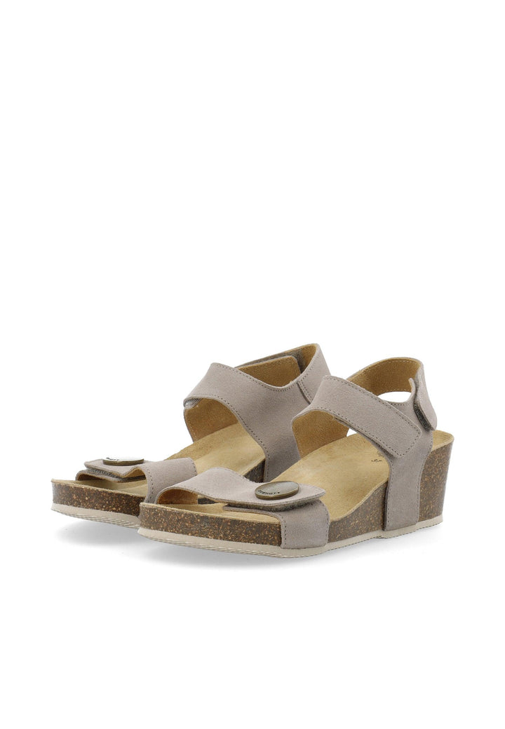 CASHOTT CASMETTE SANDAL Velcro Taupe