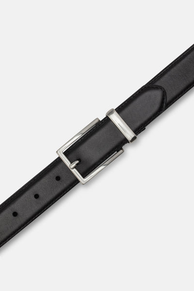 CASHOTT CASNANNA Plain Belt Leather Belt Black