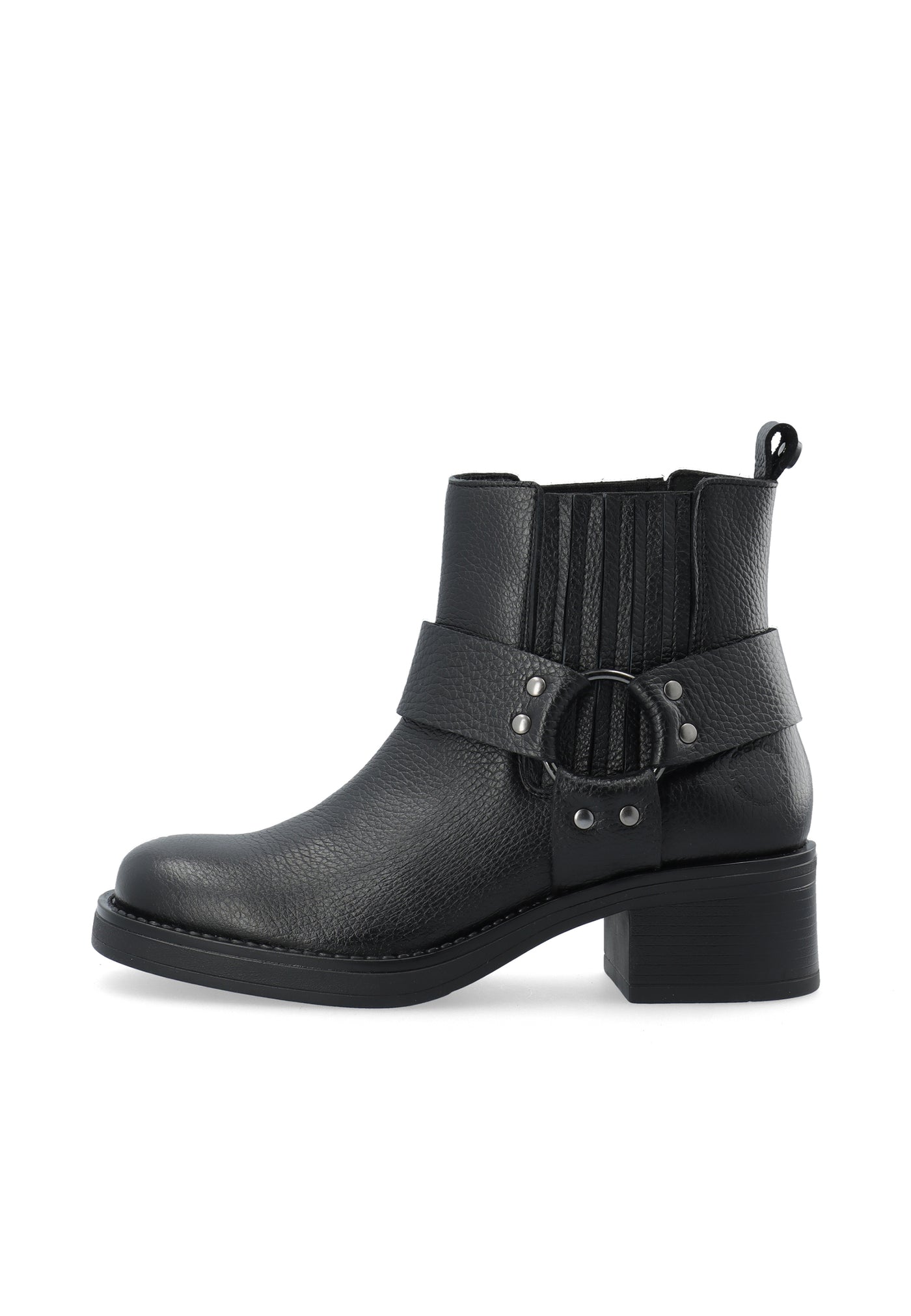 CASHOTT CASRIKKE Chelsea Biker Boot Leather Biker Black