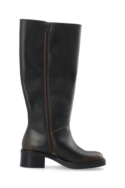 CASHOTT CASRIKKE WIDE PULL BOOT Pull On Distressed Brown