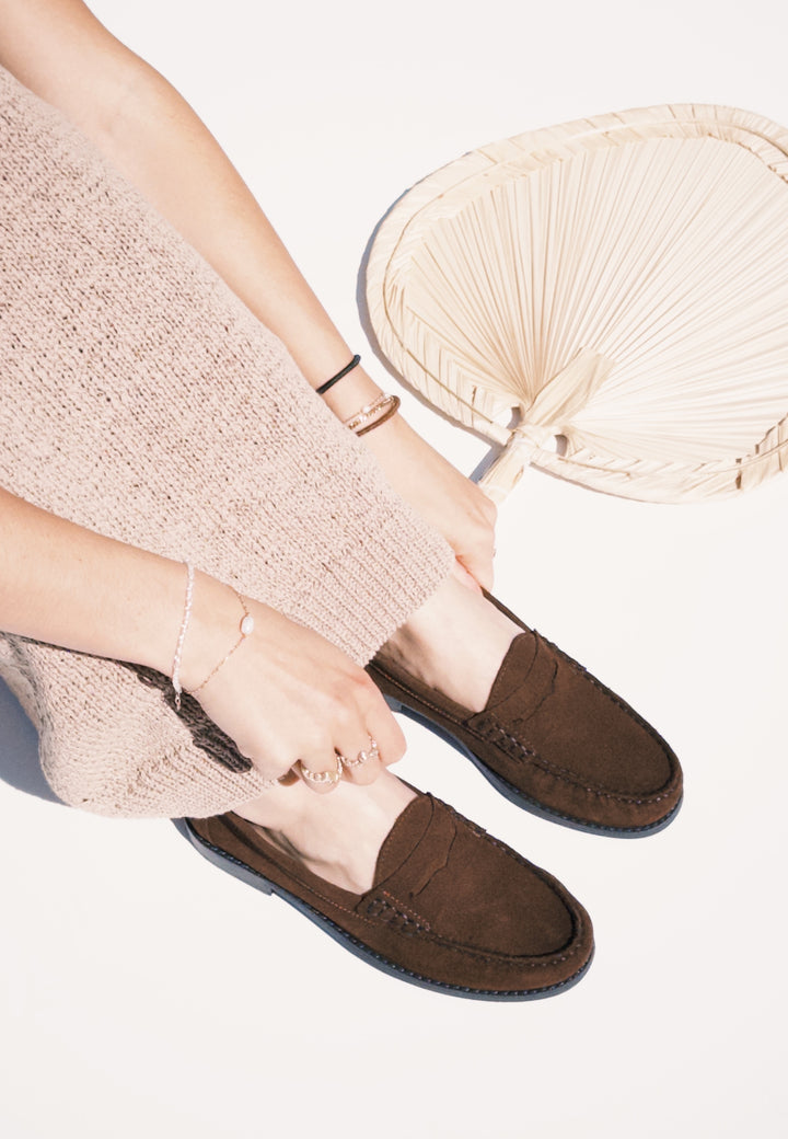 CASHOTT CASROBERTA LOAFER - Suede *Loafers Dark Brown