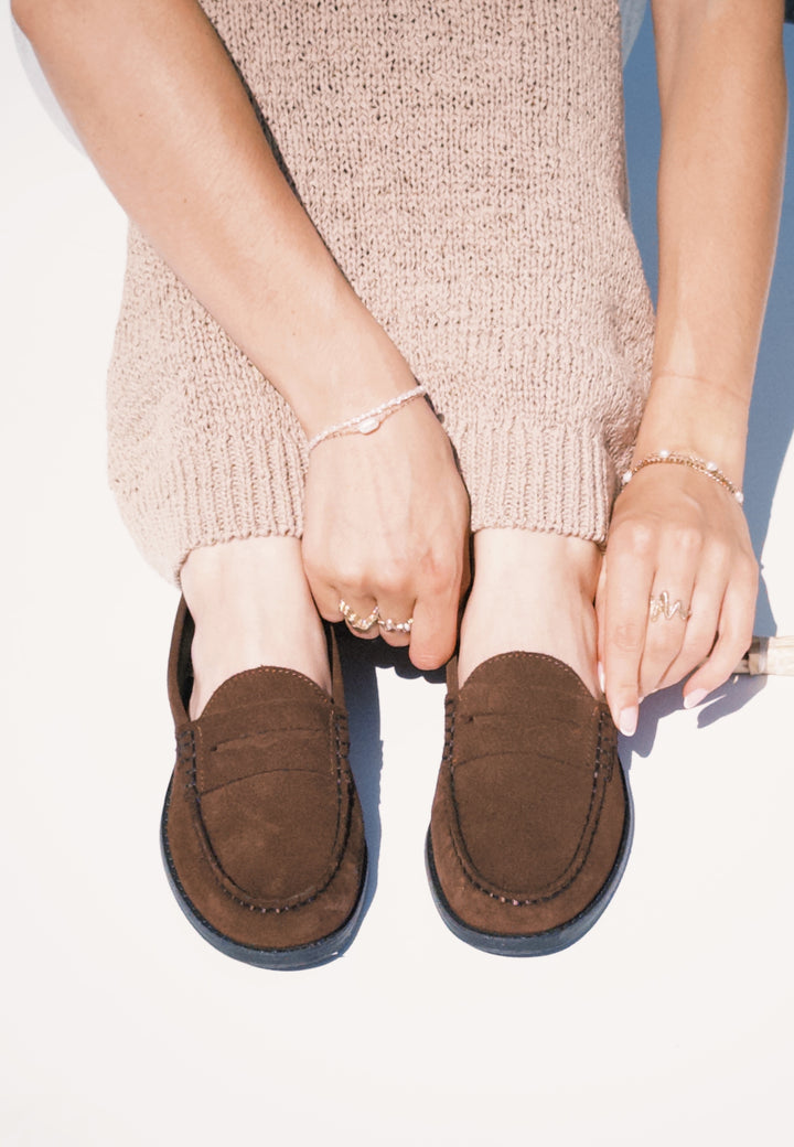 CASHOTT CASROBERTA LOAFER - Suede *Loafers Dark Brown