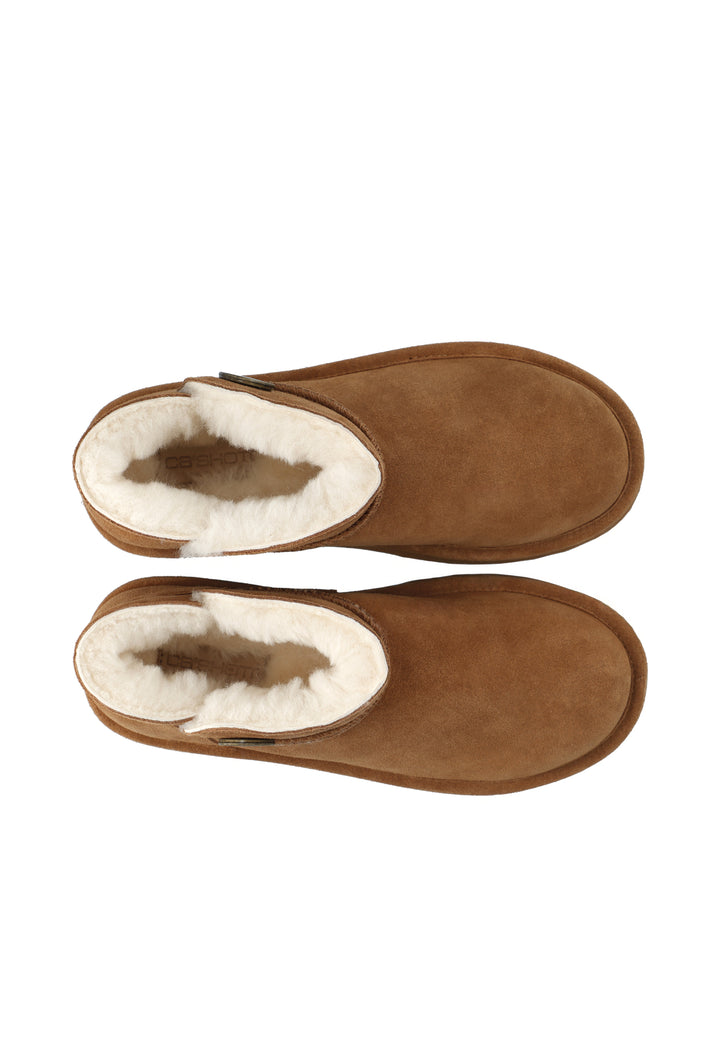 CASHOTT CASSIA PULL BOOT SUEDE, WARM LINING *Pull On Tan