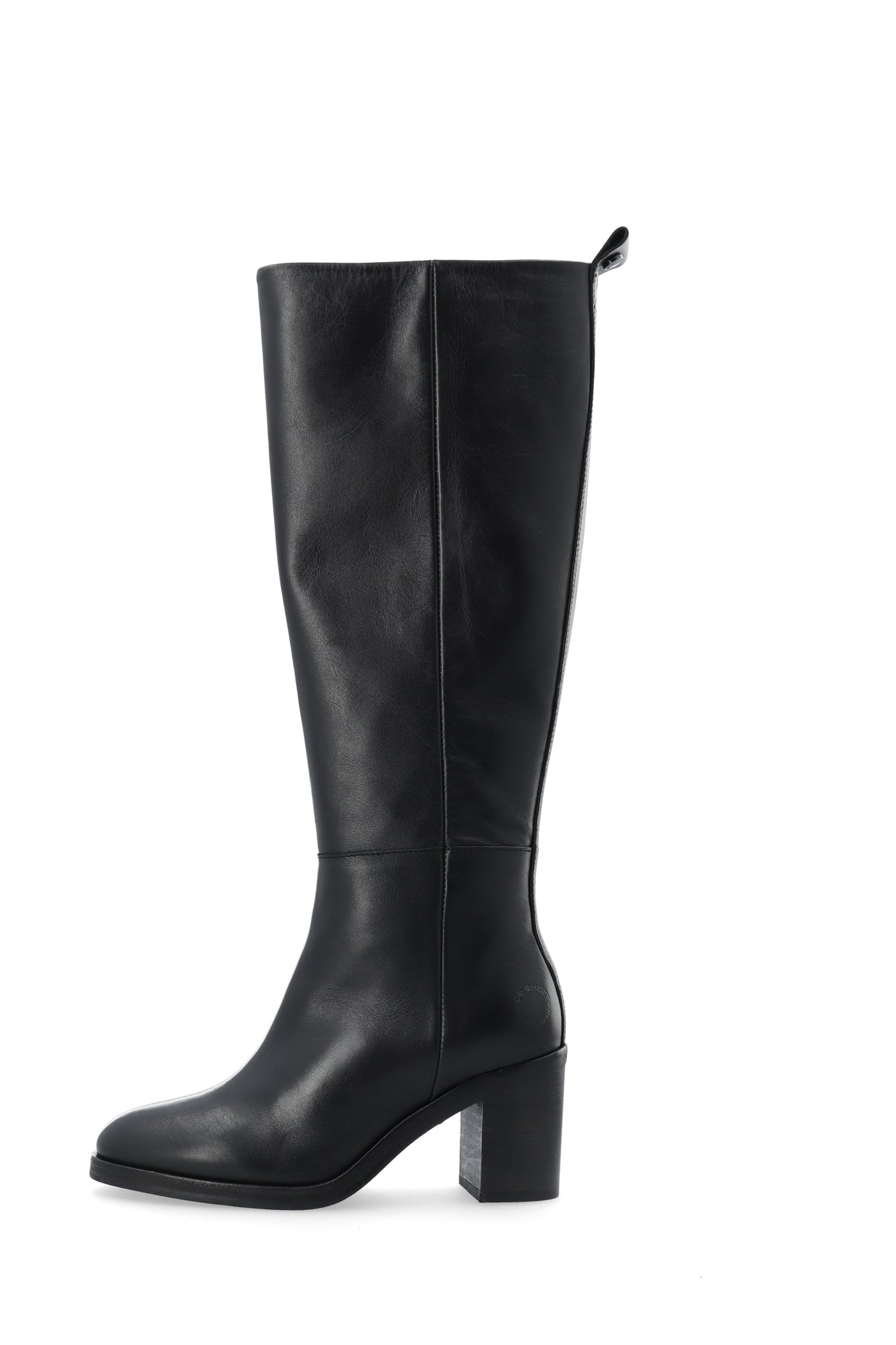 Black heel tall boots on sale