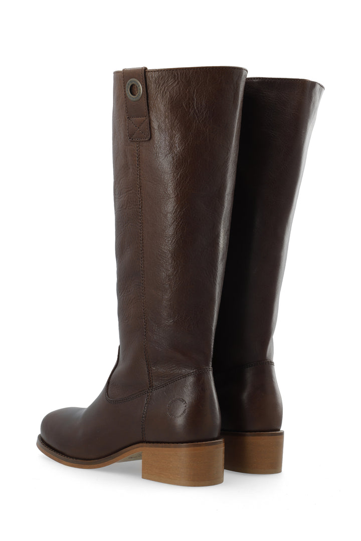 CASHOTT CASVILMA HIGH SHAFT BOOT *Pull On Dark Brown