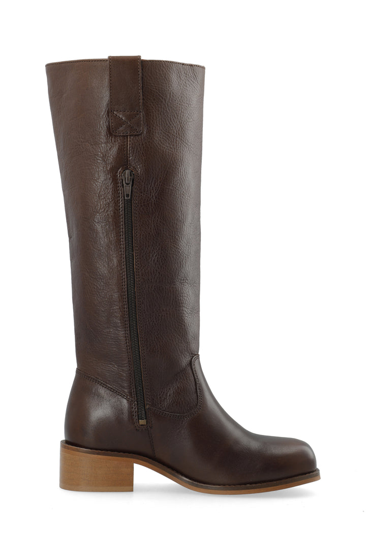 CASHOTT CASVILMA HIGH SHAFT BOOT *Pull On Dark Brown