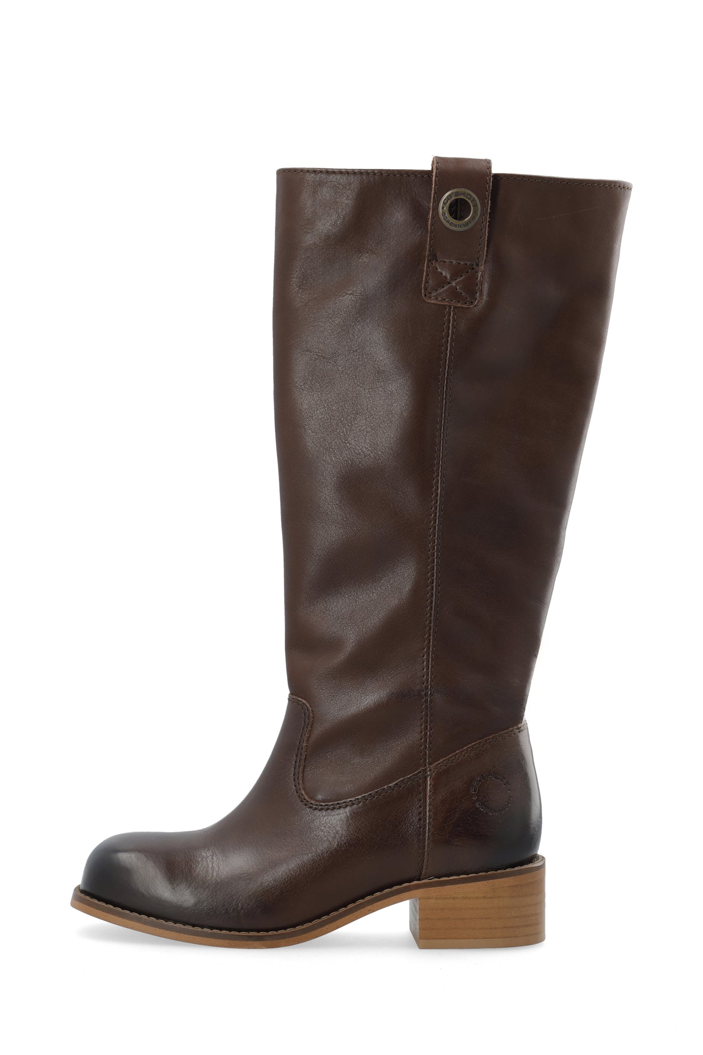 CASHOTT CASVILMA HIGH SHAFT BOOT Pull On Dark Brown