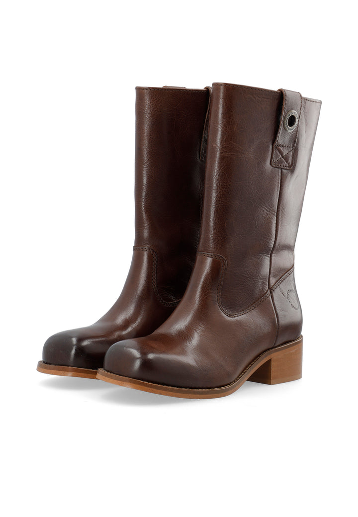 CASHOTT CASVILMA MID CUT BOOT *Pull On Dark Brown