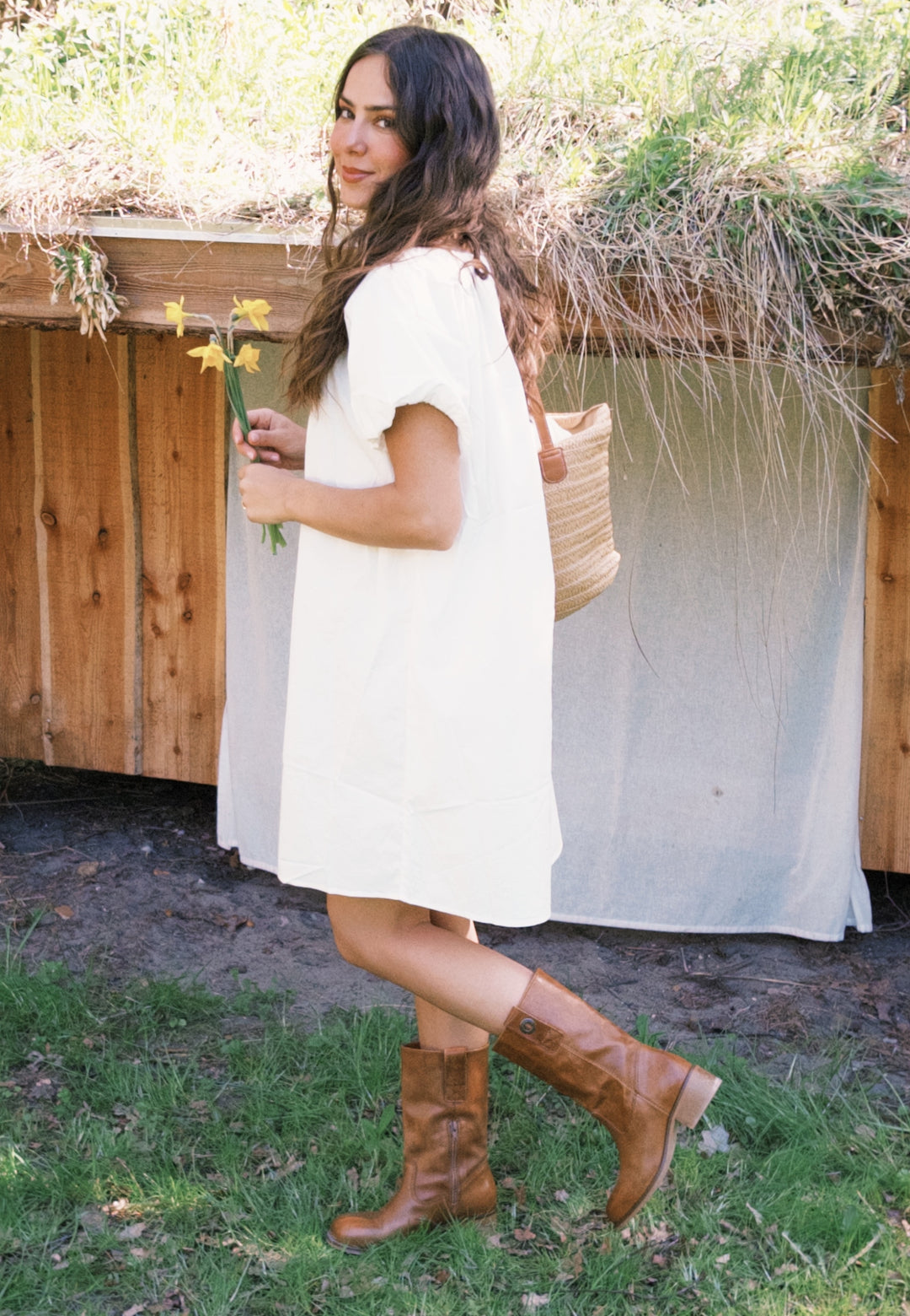 CASHOTT CASVILMA MID CUT BOOT *Pull On Cognac
