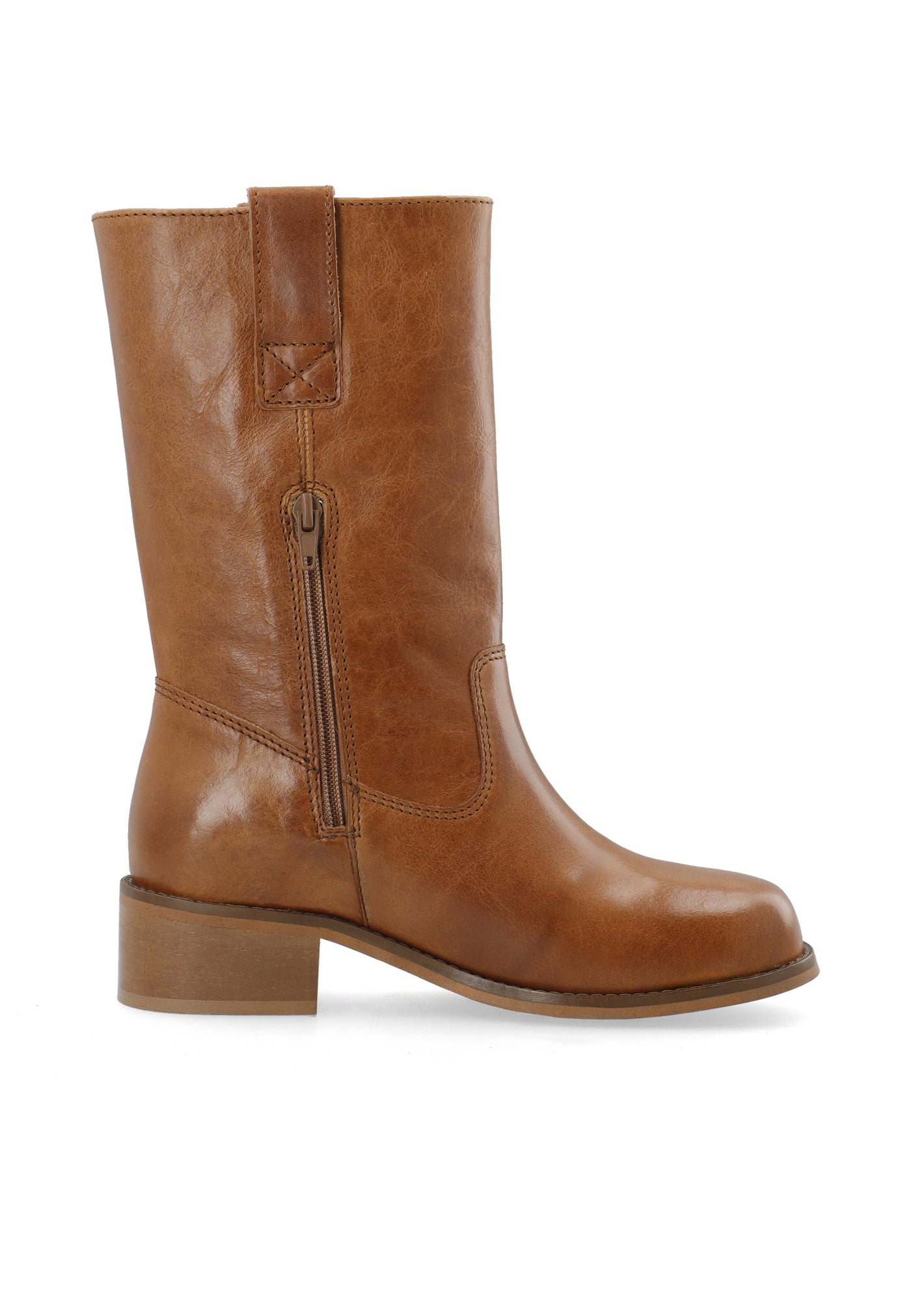 CASHOTT CASVILMA MID CUT BOOT *Pull On Cognac