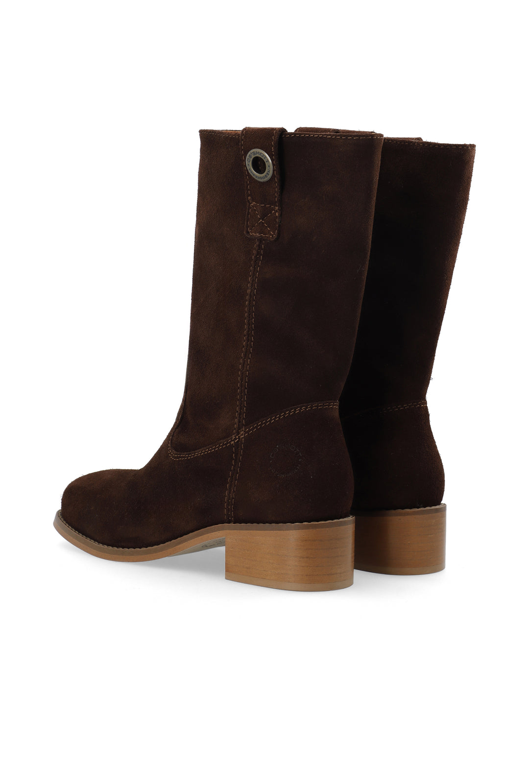 CASHOTT CASVILMA MID CUT BOOT SUEDE *Pull On Dark Brown