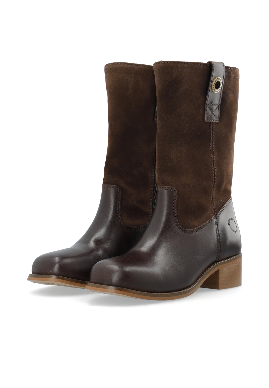 CASHOTT CASVILMA MID CUT MIX *Pull On Dark Brown