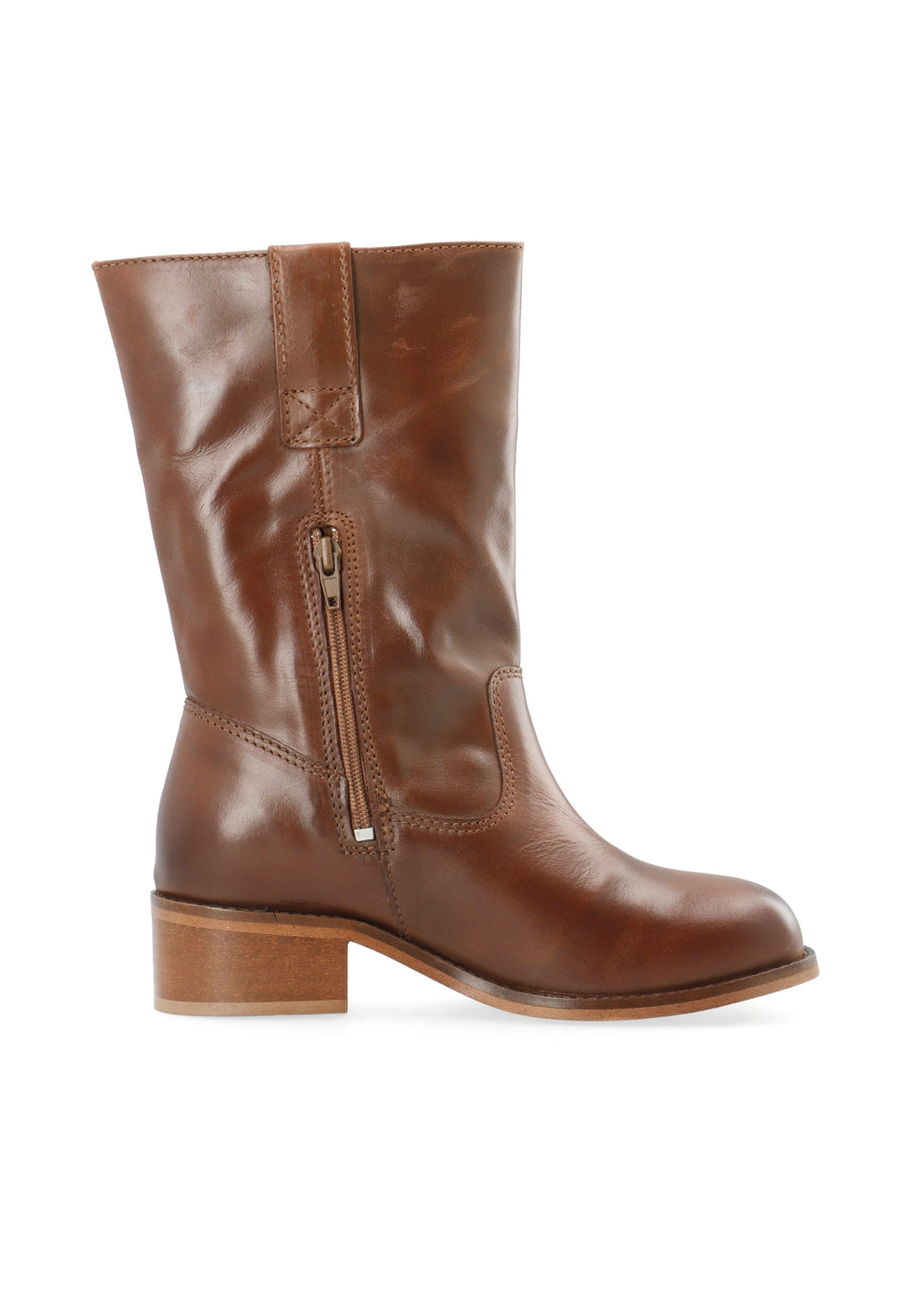 CASHOTT CASVILMA MID CUT STONE *Pull On Cognac