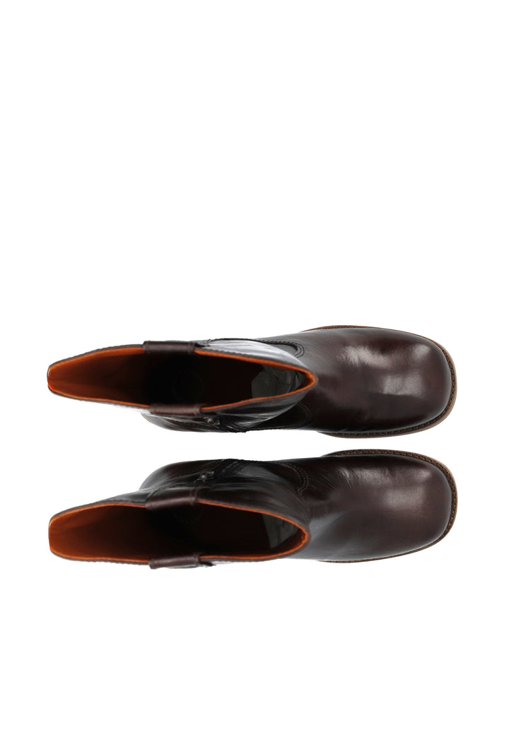 CASHOTT CASVILMA MID CUT STONE *Pull On Dark Brown