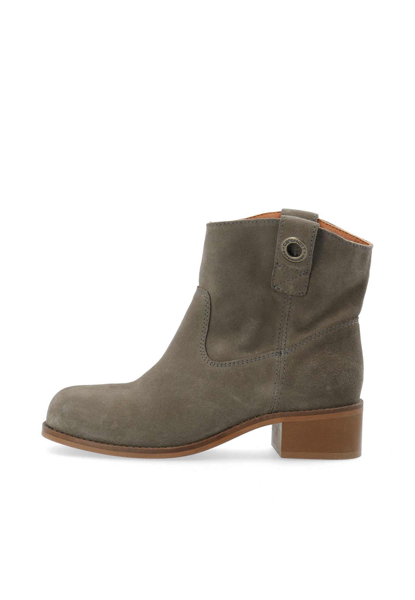 CASHOTT CASVILMA Pull On Low Cut Boot Suede Ankle Boots Taupe