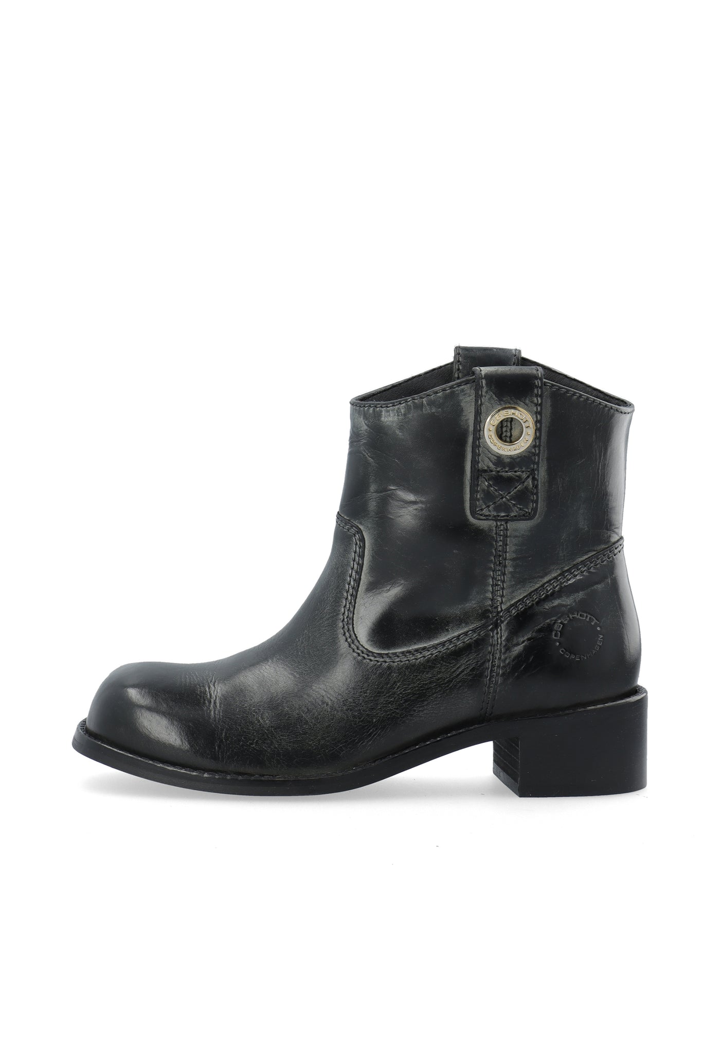 V cut booties black outlet