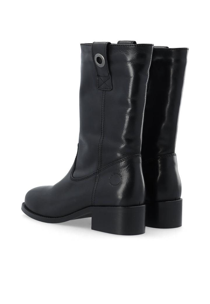 CASHOTT CASVILMA WARM LINED MID CUT BOOT *Pull On Black/Black