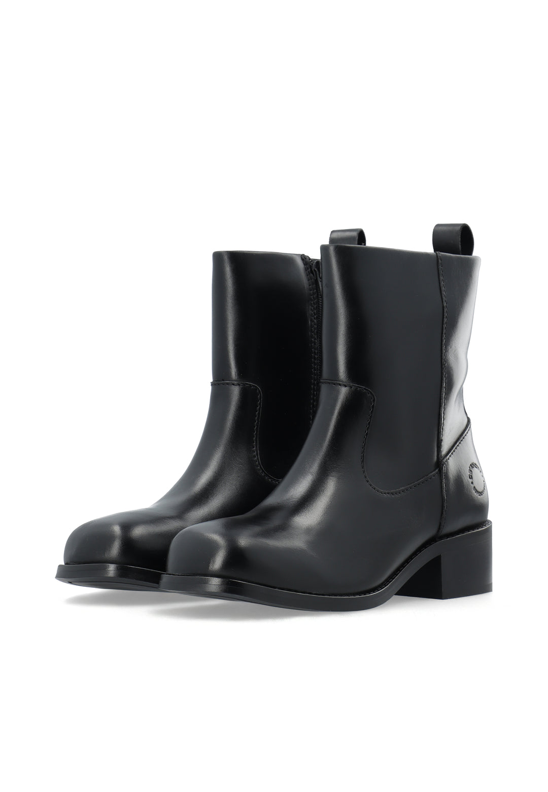 CASHOTT CASVILMA ZIP BOOT - Stone Leather *Zip Boot Black