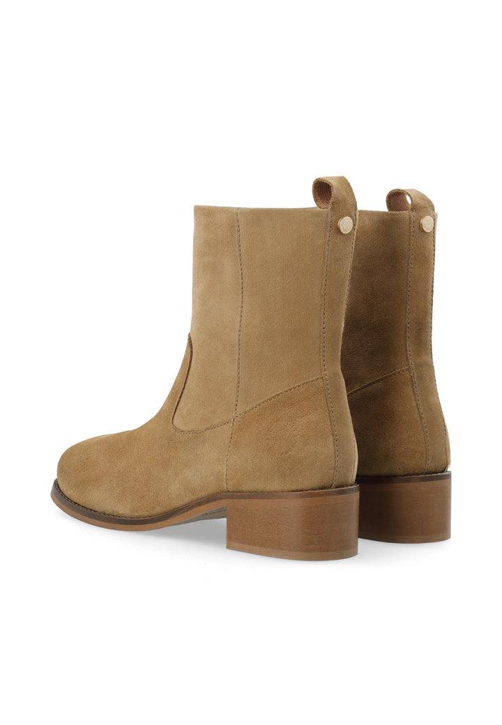 CASHOTT CASVILMA ZIP BOOT - Suede *Zip Boot Mushroom