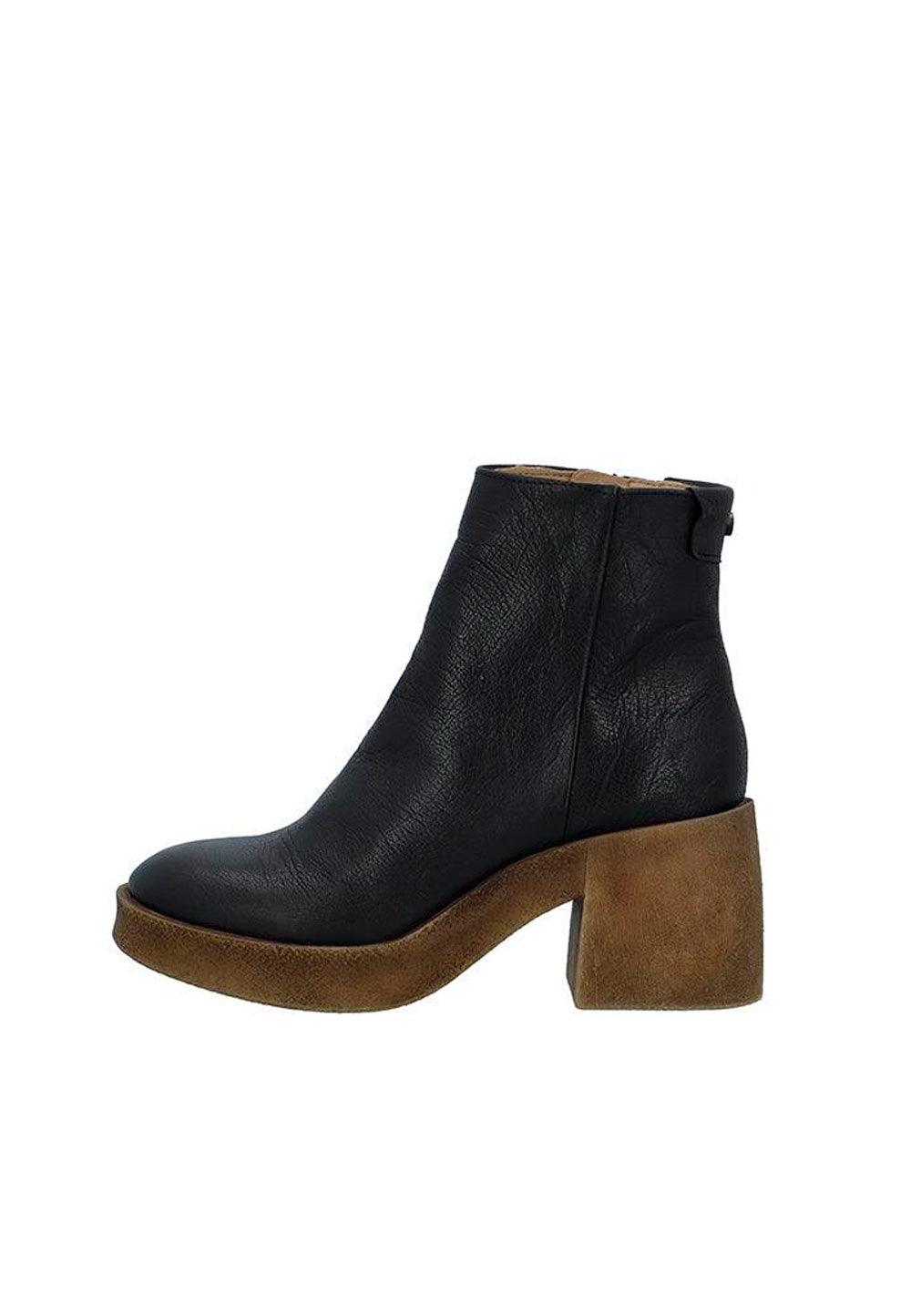 CASHOTT CASEMILY LEATHER *Zip Boot Olive