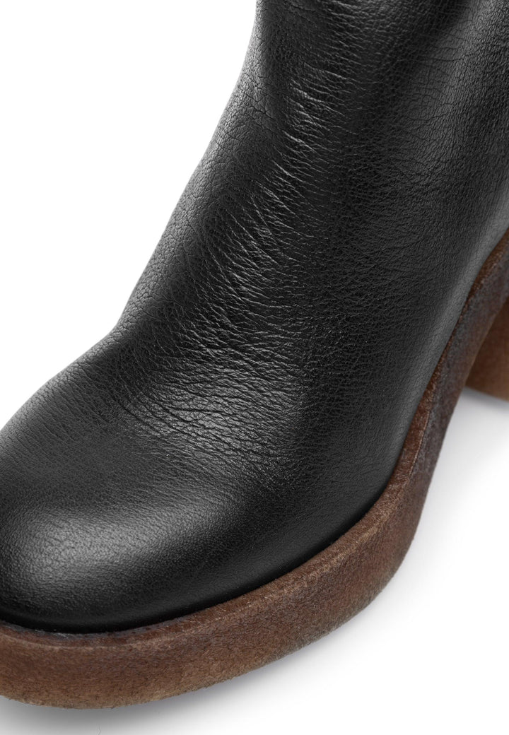 CASHOTT CASEMILY LEATHER *Zip Boot Black